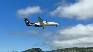 NZ8192 arriving at Wellington