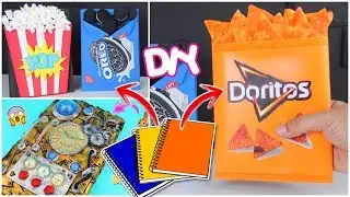 Transform a box and some notebooks into an Amazing TIME CAPSULE and Doritos Bag!!