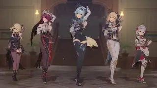 【4K / Genshin Impact MMD】 花月成双 / Eula Jean Rosaria Noelle Fischl