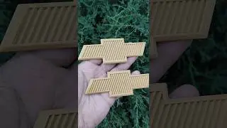 Шевроле Chevrolet эмблемы напечатаны на 3д принтере.