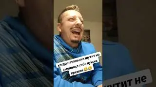 как надо реагировать когда шеф думает что он смешной 😂