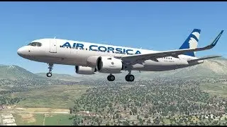 CORSICA approach | FF Airbus A320 NEO | LFLL - LFKJ - LFLL | X-Plane 11