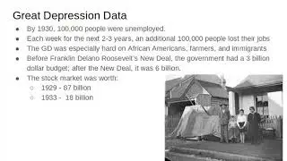 Lecture 1: The Great Depression - Google Slides