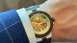 BVLGARI Aluminium GMT X Fender Limited Edition® wrist-roll