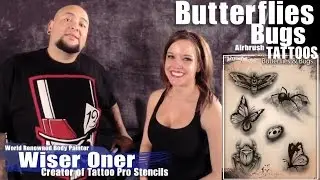Tattoo Pro Stencils Tutorial : Butterflies & Bugs