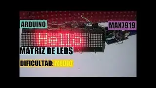 TUTORIAL MATRIZ DE LED (PAROLA)