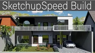 Sketchup House Build | Sketchup Speed Build | Real House Build