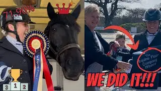 WE DID IT! PRELIM DRESSAGE WINNER -71.90% HORSE SHOW #horse #equine #dressage #winner #horseshows