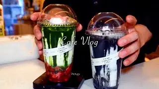 Cafe vlog / 마음이 편안해지는 카페 브이로그 / 음료 제조 영상 ASMR / 테이크아웃 모음집 /귀르가즘/잠잘오는 영상/ NO BGM 🔇