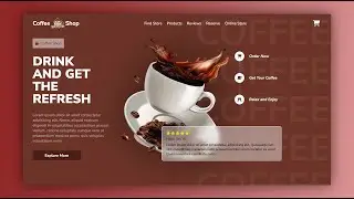 How to Create Coffee Website Using Only HTML & CSS with Source Code | Step-by-Step Tutorial