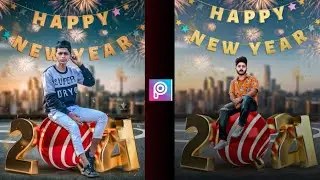 Happy New year 2021 Photo editing | PicsArt New year photo editing 2021 | 2021 New photo editing