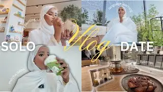 Solo date in Dubai 🌛 Pottery painting, Learning Arabic, Hobbies, Perfume Shopping and Matcha Date