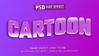 CARTOON - TEXT EFFECT DESIGN | PHOTOSHOP 