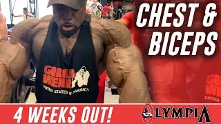 Brandon Curry Chest & Bicep Workout 4 WEEKS OUT 2020 Mr Olympia!
