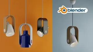 Product Design in Blender software: Aesthetic Lamp Light