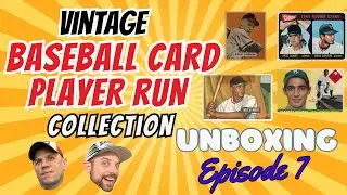 Unboxing Episode 7: Chronicling a Vintage Baseball Card Player Run Collection #baseballcards
