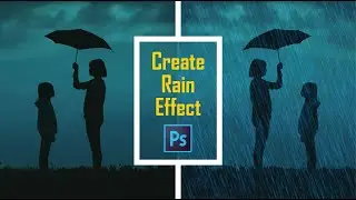 How to create rain in Photoshop | Rain effect | Easy Photoshop tutorial | How to make rain Photoshop