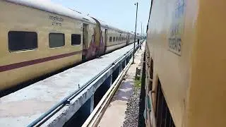 Arrival at veraval jn. , Rajkot - veraval passanger train with wdm3a 🚉