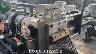 Плунжерный фильтр без обрыва стренг для грануляции - ПП, ПНД, ПВД
