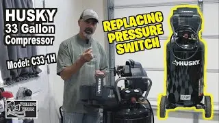 How To Replace Pressure Switch - Husky 33 Gallon Compressor  (Phillips Vision: Episode - 122)