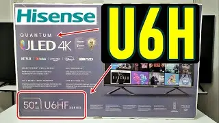 HISENSE U6H (U6HF) Fire tv: UNBOXING AND FULL REVIEW / VRR FREESYNC AND DOLBY VISION