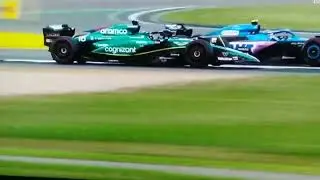 Lance Stroll hits Pierre Gasly in race | 2023 British GP