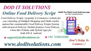 FOOD DELIVERY SCRIPTS | DOD IT SOLUTIONS