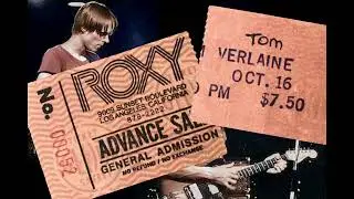 Tom Verlaine, Yonki Time, Live at The Roxy, Los Angeles, October 1981