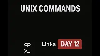 UNIX Commands: cp, mv, Hard Links & Soft Links | Day 12