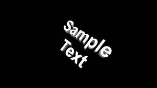 Trail, Scanimate, 3D Text. All Made In Sony Vegas.
