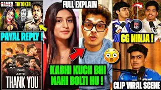 New CONTROVERSY😡 Payal on JONATHAN Matter & Reply on ROAST😱 CG Ninja - Goblin‼️Slug on @BUSE Matter🤯
