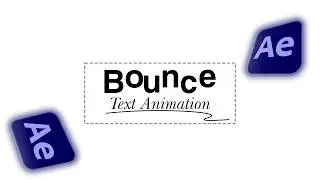 BOUNCE TEXT Animation in After Effects ┃Masked Editing Studios
