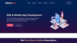 Responsive Website Homepage Design Using HTML,  and CSS | Free Source Code