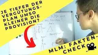 [Network Marketing] Je tiefer der Vergütungsplan umso kleiner die Provision❓