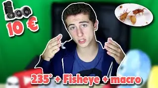 3 OBJECTIFS Smartphones à 10€ - 235° + observations d'acariens