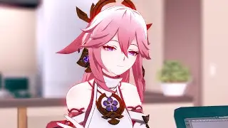 Yae Miko Flirts with Raiden Shogun