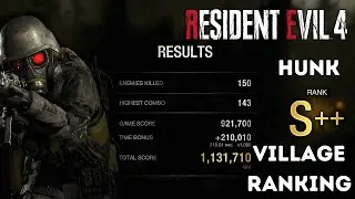Hunk Mercenaries S++ Rank - Village - Resident Evil 4 Remake