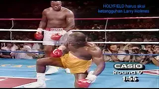 Pertarungan BERAT Evander Holyfield, ( melawan Larry Holmes )