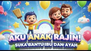 Aku Anak Rajin – Lagu Anak Ceria 2025  Suka Bantu Ibu & Ayah ❤️