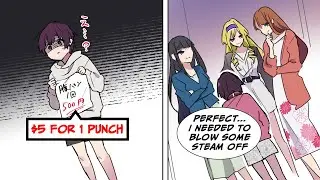I became a punching bag to raise some money, but... [Manga dub].