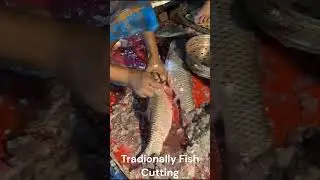 Amazing Fish Cutting Skill Village Market-Bangladesh
