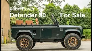 1995 Defender 90 Safari 300TDI Brooklands Green Tan Leather Open Top For Sale Car Cave Aiken, SC