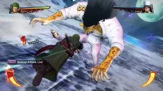 Roronoa Zoro VS Rob Lucci | One Piece Burning Blood Gameplay