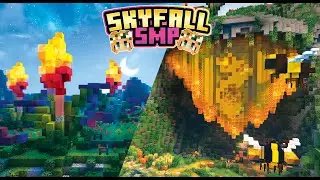 🔥 Lighting Up the Skyfall SMP with Torch Flowers and Giant Bee Hives! Gecka's Masterpiece 🐝