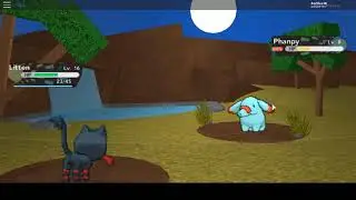 Roblox PKMN Brick Bronze Yay my Litten evolves into Torracat