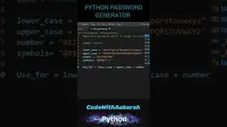 Python Password Generator | Get Unhackable Passwords With 5 Lines Of Python 