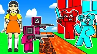 SQUID GAME vs TAJNA BAZA w Minecraft 👧🏻🚦💀