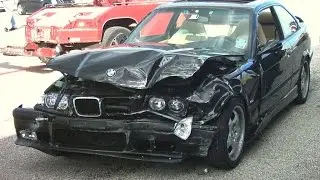 Car Skidded on a Slippery Road-Car Crash compilation 