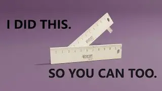 How to make a ruler in Blender in like some minutes