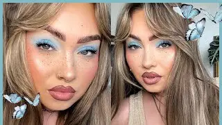 Cuteee Pastel Blue Makeup Tutorial 🦋